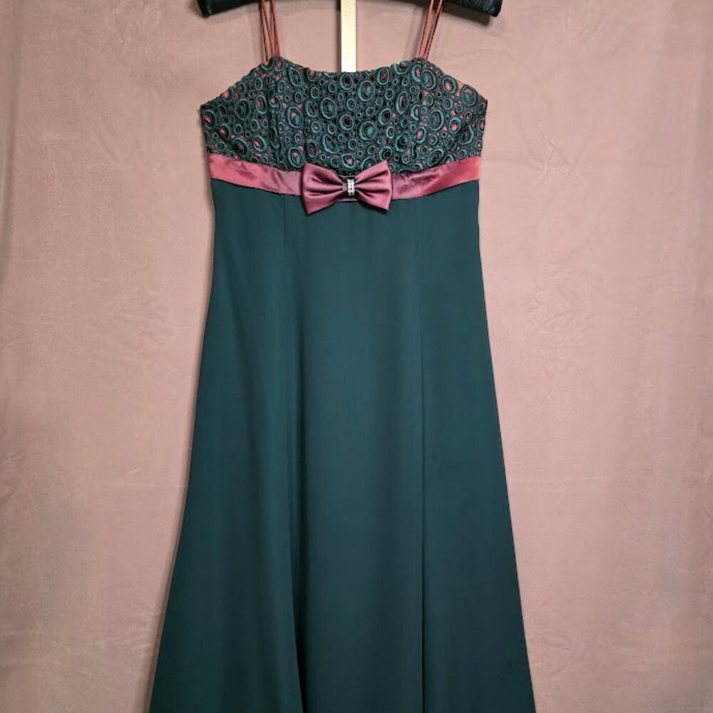 Vintage Speed Fashion Evening Gown Prom Dress Maxi 12-14